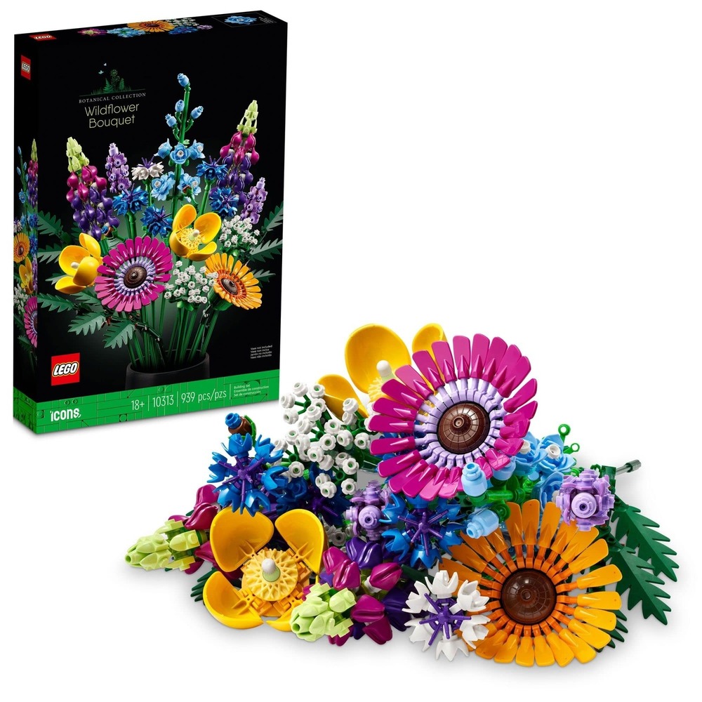 LEGO Icons Wildflower Bouquet 10313 Botanical Collection Artificial Flowers New